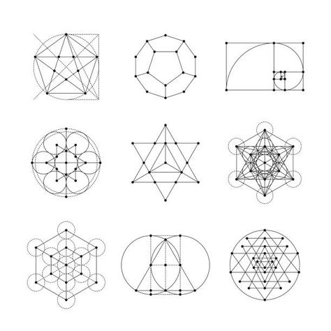 Esoteric Spiritual Geometry High-Res Vector Graphic - Getty Images Spiritual Geometry, Geometry Symbols, Sacred Geometry Symbols, Digital Archives, Royalty Free Video, Creative Video, Latest Images, Visual Content, Free Illustrations