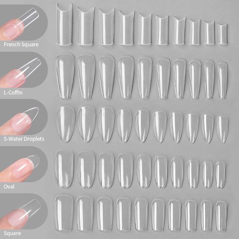 100pcs False Fake Nails Nail Tips Coffin Gel Nails Extension System Full Cover Short Nail Gel Press Coffin Gel Nails, Nail Tips Coffin, Fake Acrylic Nails, Nails Extension, Gel Nail Removal, Nail Equipment, Gel Nail Extensions, Nagel Tips, Short Nail