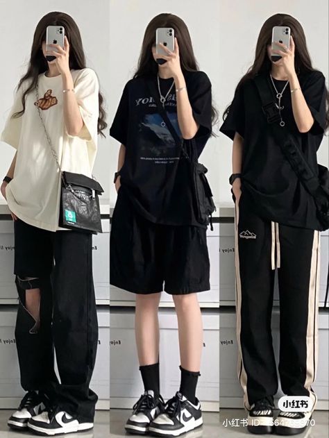 Pakaian Hipster, Boyish Outfits, Boyish Style, Korean Casual Outfits, Baggy Clothes, Tomboy Outfits, Tomboy Style Outfits, Mode Kpop, Swaggy Outfits