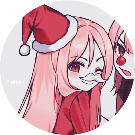 Matching Pfp Icons Couple, Cute Christmas Matching Pfp, Christmas Anime Matching Pfp, Christmas Matching Icons, Matching Pfp Icons, Friends Pfp, Couple Avatars, Matching Christmas Pfp Friends, Couple Girls