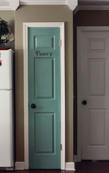 8 ft closet door ideas Small Pantry Door Ideas, Small Pantry Door, Painted Pantry Doors, Pantry Door Ideas, Painted Pantry, Addition Ideas, Pantry Doors, Small Pantry, Pantry Ideas