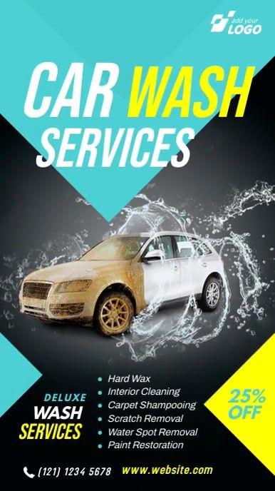 Car Wash Posters, Self Service Car Wash, Cleaning Service Flyer, Wash Car, Mobile Car Wash, Car Wash Services, Car Washing, Promotional Flyers, Social Media Planning