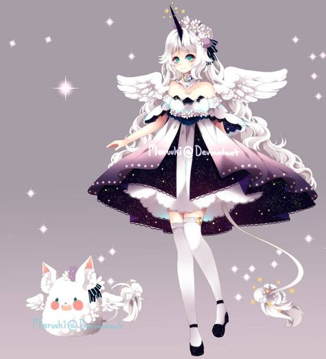 Custom BBPP Unicorn Dove hybrid [for himaeko] by Maruuki on DeviantArt Unicorn Anime, Hyanna Natsu, Kawaii Unicorn, Unicorn Girl, Kawaii Chibi, Cute Anime, Girls Characters, Anime Oc, Cute Chibi