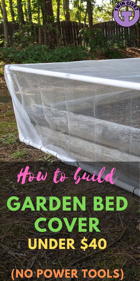 Animal Proof Garden, Squirrel Proof Garden, Garden Bed Cover, Landscaping Hacks, Cheap Raised Garden Beds, Above Ground Garden, Garden Mesh, Fenced Vegetable Garden, Build A Garden