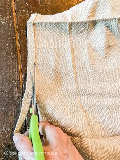 Easy Table Runner DIY Project – Drop Cloth Fabric | Hometalk Easy Table Runner, Diy Beadboard, Diy Wall Planter, Easy Table, Table Runner Diy, Removing Carpet, Hand Painted Table, Farmhouse Style Table, Wood Accent Wall