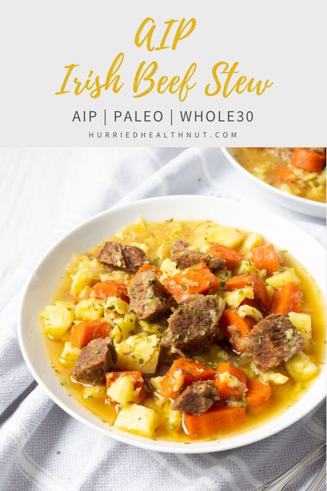 Paleo Stew Recipes, Aip Recipes Dinner, Aip Soup, Paleo Stew, Aip Dinners, Irish Beef Stew Recipe, Low Carb Beef Stew, Irish Stew Recipe, Fairytale Food