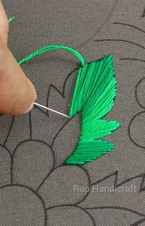 Rup Handicraft on Instagram: “Basic leaf hand embroidery tutorial with basic satin stitch. 🌿 Learn full video tutorial on my YouTube channel Rup Handicraft.…” Hand Embroidery Tutorial, Embroidery Tutorial, Satin Stitch, Embroidery Tutorials, My Youtube Channel, Video Tutorial, Embroidery Stitches, Hand Embroidery, Youtube Channel