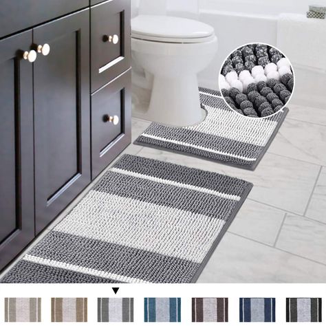 Farmhouse bathroom rugs bath mats