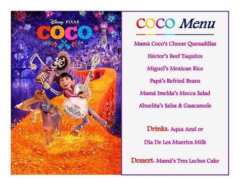 Movie Meals, Disney Movie Themed Dinner, Disney Meals, Family Movie Night Themes, Disney Movie Night Menu, Theme Dinners, Movie Recipes, Themed Meals, Disney Themed Movie Night