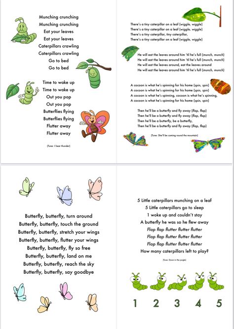 Caterpillar Toddler Activities, Caterpillar Lesson Plans Preschool, Caterpillar Songs For Preschool, Caterpillar Activities For Toddlers, Caterpillar Songs For Toddlers, Days Of The Week Caterpillar, Caterpillar Lesson Plans Toddler, Caterpillar Song, Daycare Songs