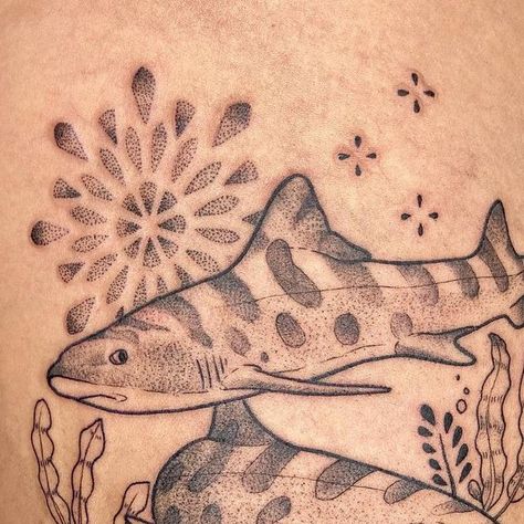 Leopard Shark Tattoo, Tattoo Shark, Leopard Shark, Shark Tattoo, Shark Tattoos, Your Awesome, Tatting, Tattoo Ideas, San Diego