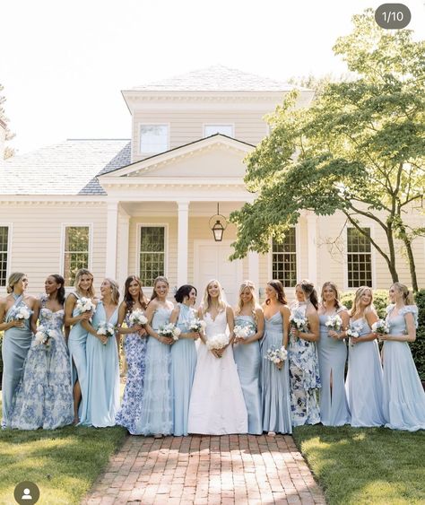 Lima Photography, Dream Wedding Decorations, Light Blue Wedding, Something Blue Wedding, Blue Themed Wedding, Dream Wedding Ideas Dresses, Bridesmaid Dress Colors, Future Wedding Plans, England Wedding