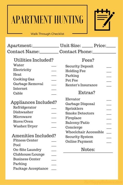 Apartment Hunting Checklist, New Apartment Checklist, Hunting Checklist, You Won, First Apartment Tips, Perfect Apartment, New Home Checklist, First Apartment Checklist, Apartment Hacks