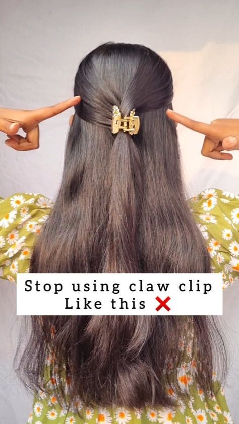 Nisha Ghosh | content creator | Try this easy claw clip hairstyle hack ✅♥️ . . . .#hairstyleoftheday #hairstyletutorial #hairoftheday #hack #hair #hairstyles #hairideas… | Instagram Mini Claw Clip Hairstyles, Claw Clip Hairstyle, Claw Clip Hairstyles, Clip Hairstyle, Clip Hairstyles, Hairdos For Short Hair, Claw Clip, Hair Hairstyles, Content Creator