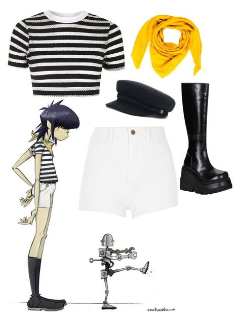 "Gorillaz :Noodle" by lifeisnotwonderland ❤ liked on Polyvore featuring Topshop, River Island, Demonia and Goyard Noodle Inspired Outfits Gorillaz, Noodle Gorillaz Outfit Ideas, Noodles Gorillaz Outfits, Gorillaz Noodle Outfit, Noodle Gorillaz Costume, Gorillaz Halloween Costume, Gorillaz Concert Outfit, Gorillaz Outfits Ideas, Noodle Gorillaz Outfit