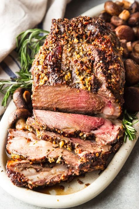 This show-stopping Classic Prime Rib Roast is the best way to impress your guests for the holidays. It’s the best beef money can buy and dressed in garlic herb butter to take every bite over the top. Boneless Prime Rib Recipe, Healthy Skillet Meals, Beef Stew Meat Recipes, Prime Rib Roast Recipe, Classic Pot Roast, Rib Roast Recipe, Standing Rib Roast, Healthy Beef Recipes, Prime Rib Recipe