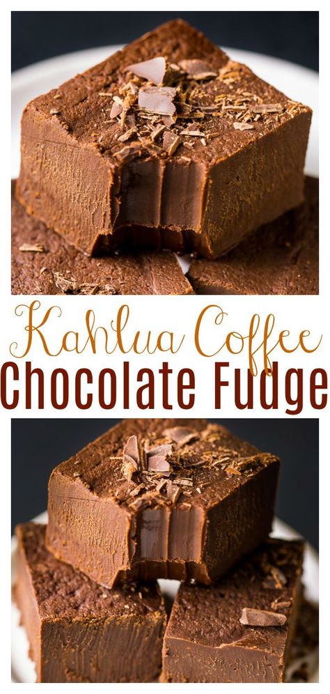 Coffee Fudge Recipes, Kahlua Fudge, Holiday Desserts Thanksgiving, Boozy Baking, Coffee Fudge, Kahlua Recipes, Holiday Fudge, Desserts Thanksgiving, Homemade Fudge Recipes