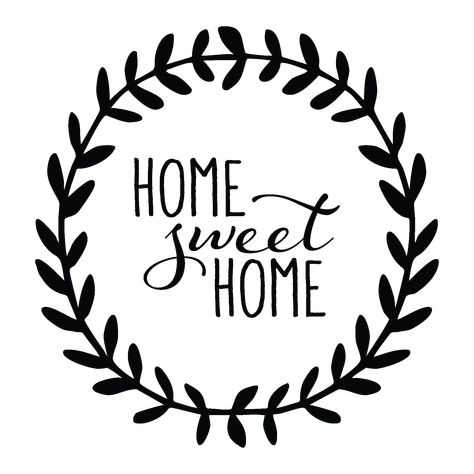 Home Sweet Home Leaves Wall Quotes Home Sweet Home Sign, Idee Cricut, Quote Decals, Wall Quotes Decals, Home Sign, Cricut Free, Svg For Cricut, Home Quotes And Sayings, Cameo Projects