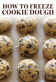 Best Cookie Dough Recipe, Freezable Cookie Dough, Freezer Cookie Dough, Freeze Cookie Dough, Freezable Cookies, Freezer Cookies, Cookie Dough Recipe, Frozen Cookie Dough, Fresh Baked Cookies