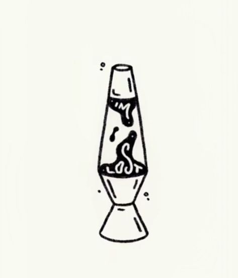 Small Lava Lamp Tattoo, Lava Lamp Tattoo Design, Lava Lamp Tattoo Simple, Traditional Lava Lamp Tattoo, Lava Lamp Tattoo, Crystal Ball Tattoo, Small Mermaid Tattoo, Ignorant Tattoos, Lamp Tattoo