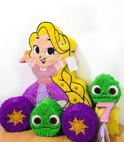 Rapunzel Birthday, Rapunzel Party, Mini Pinatas, Mini Party, Rapunzel, 2nd Birthday, Cake Toppers, Party Decorations, Snoopy