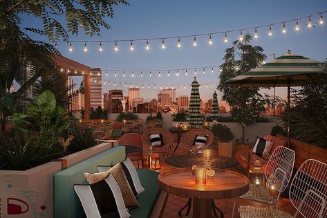 Rooftop Design Ideas, Eclectic Garden, Panama Beach, Soho Beach House, Brickell City Centre, South Beach Hotels, Rooftop Design, Best Rooftop Bars, Hotel Concept