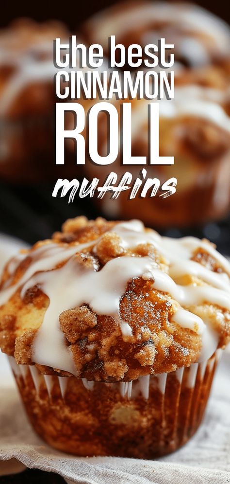 Cinnamon Roll Muffins [45 Minutes] – Chasety Cinnamon Roll Muffins, Cinnamon Muffins, Breakfast Goodies, Muffin Tin Recipes, Breakfast Sweets, Homemade Muffins, Cinnamon Rolls Homemade, Bread Recipes Sweet, Recipes Homemade