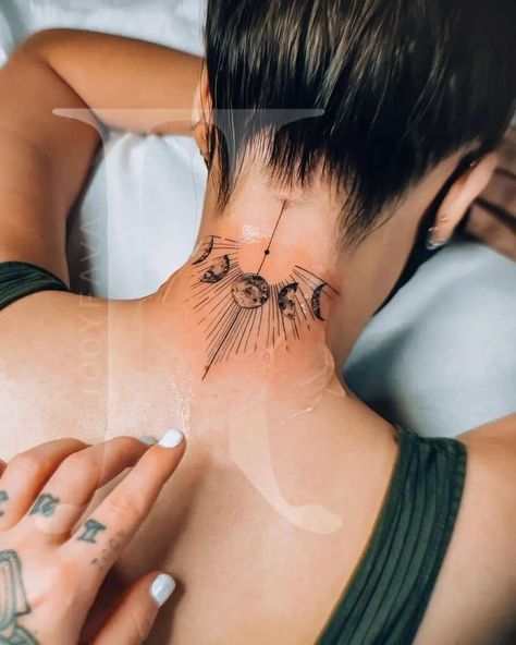 Tattoos Ideas on Instagram: “😍🧡 - turn on the notifications for daily updates • Tag someone who like the art of…” Holy Tattoos, Moon Phases Tattoo, Incredible Tattoos, Unique Tattoo Designs, Unique Tattoo, Tattoo Trends, Tattoos Ideas, Neck Tattoo, Mini Tattoos