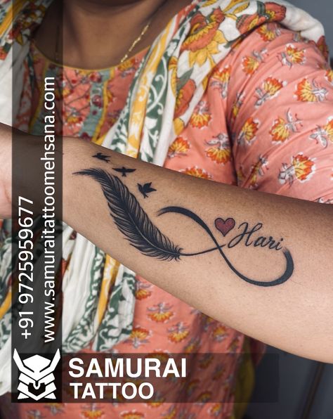 Tattoo Infinity, Infinity Tattoo Designs, Lioness Tattoo, Girls Tattoo, Infinity Tattoos, About Tattoo, Samurai Tattoo, Feather Tattoo, 2 Girl