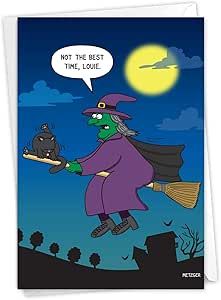 Witch Humor, Happy Holloween, Halloween Jokes, Funny Comic, Humor Inappropriate, Cat Comics, Halloween Greeting Card, Halloween Greetings, Funny Christmas Cards