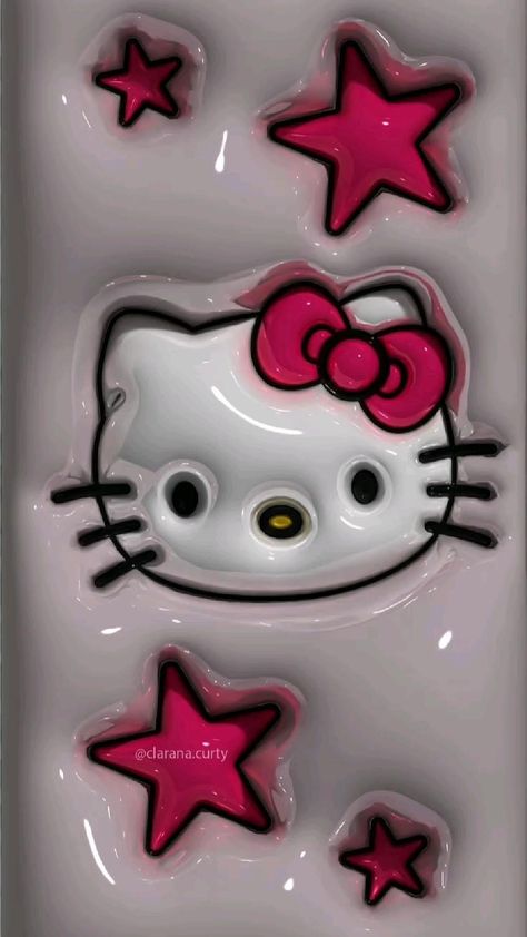 Kitty Wallpaper, Hello Kitty Wallpaper, Aesthetic Wallpaper, Iphone Wallpaper, Hello Kitty, Kitty, Iphone, Stars, Pink