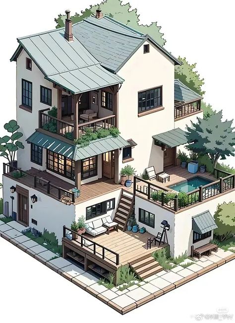 Japanese Apartment Exterior Design, Japan Exterior Design, Air Bnb Exterior, Sims 4 San Myshuno House, Asian Style Home Exterior, Southeast Asian Apartments, Sims 4 Asian Build, Sims Roofing, Sims House Aesthetic