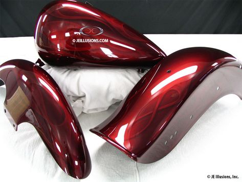 Black Cherry Paint, Ghost Flames, Big Dog Motorcycle, Custom Motorcycle Paint Jobs, Мотоциклы Harley Davidson, Bike Tank, Custom Motorcycles Harley, Custom Paint Motorcycle, Motorcycle Paint Jobs