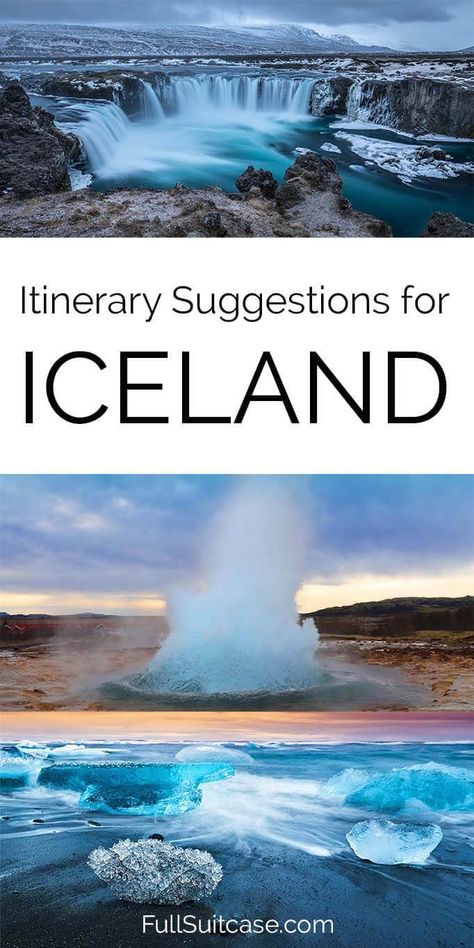 Best Iceland itinerary - one day to two weeks #iceland Iceland Vacation Itinerary, Iceland Places, Work Out Plan, Iceland Roadtrip, Nordic Travel, Iceland Vacation, Iceland Trip, Iceland Travel Guide, Iceland Travel Tips