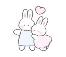 Fluffy Bunny, Doodle Icon, Cute Messages, Cute Rabbit, Line Sticker, Cute Memes, Line Store, Oui Oui, Kawaii Art