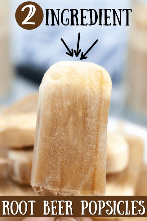 Root Beer Popsicles, Root Beer Float Popsicles, Homemade Root Beer, Chocolate Covered Bananas Frozen, Homemade Rootbeer, Frozen Treats Recipes, Sunny Summer Day, Beer Float, Easy Summer Desserts