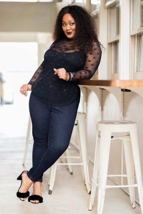 Valentine’s Date Night Plus Size Denim Style with Lane Bryant Plus Size Date Night Outfits, Date Night Plus Size, Curvy Wardrobe, Plus Size Date, Plus Size Date Night, Trendy Party Outfits, First Date Outfits, Party Outfits Night, Date Night Outfits