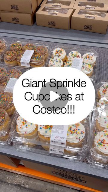 Laura Jayne Lamb on Instagram: "🧁 Giant Sprinkle Cupcakes at Costco!!! These are so moist and the buttercream is so creamy! 10/10 🤤" Sprinkle Cupcakes, Butter Cream, Sprinkles, 10 Things, On Instagram, Instagram