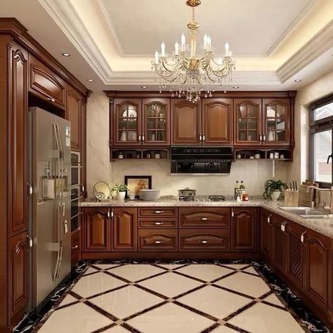 Hiasan Dalaman Dapur, Dapur Moden, Frame Kitchen, Cabinet Frame, Simple Kitchen Design, Kitchen Cupboard Designs, Solid Wood Kitchens, Kabinet Dapur, Modern Kitchen Cabinet Design