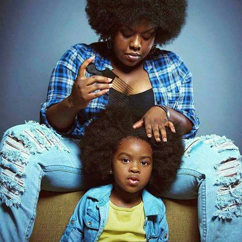 Fro'd out Mother Braiding Daughters Hair, African American Braided Hairstyles, African American Braids, Natural Hair Beauty, Good Hair, Queen Hair, Hairstyle Gallery, 4c Hairstyles, Black Natural Hairstyles