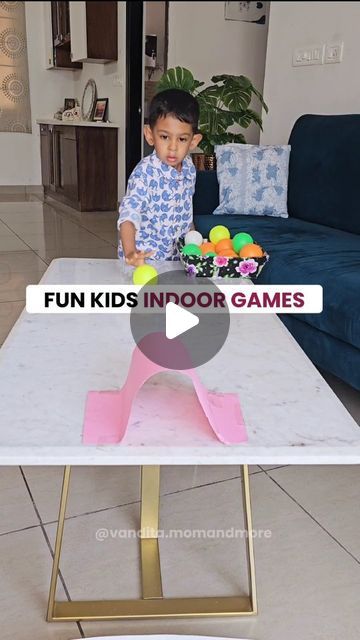 Vandita Venessa Thomas on Instagram: "Part 12 - SAVE this to try out with your kiddo(s)😊  .  ❤️ Don't forget to hit the LIKE button if you enjoyed watching Viaan ace these activities :) .  👌These quick, easy, fun & minimal prep games help kids to: 🔹Sharpen gross motor skills  🔹Enhance reaction time & agility  🔹Improve sitting tolerance & attention span 🔹Work on hand-eye coordination  🔹Improve concentration, focus & patience levels 🔹Encourage teamwork 🔹Practice healthy competition 🔹Have some good old fashioned fun :)  .  👍Check out "Indoor Games Parts 1-11 in my reels tab if you've missed it  .  🗣️ #LetsTalk Will you try out these games with your kiddo(s)?😊   ⬇️ Follow @vandita.momandmore  👍LIKE | SAVE | SHARE  #activitiesforkids #activitiesforchildren #summeractivities #rainy Fun Games For Preschoolers, Indoor Games For Kids Classroom, Fun Activities To Do With Kids At Home, Gross Motor Activities For Kids, Kids Activities Indoor, Kid Games Indoor, Fun Indoor Activities For Kids, Healthy Competition, Games Indoor