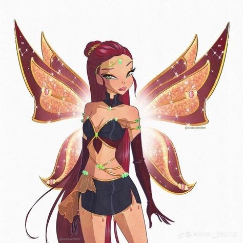 Winx Fanart, Dorm Door, Fire Fairy, Winx Club Oc, Klub Winx, Paradise Garden, Bloom Winx Club, Fairy Artwork, Dope Cartoon Art