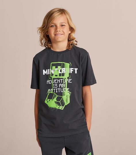 Minecraft T Shirt, Minecraft Shirts, Shirt Target, Minecraft Tshirt, Character Prints, Target Australia, Minecraft Birthday, Short Tops, The Black