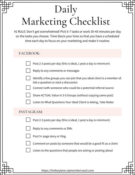 An easy to follow daily, weekly and monthly social media marketing checklist to boost your brand presence and show up consistently on social media. Monthly Checklist, Social Media Marketing Planner, Marketing Checklist, Startup Business Plan, Business Basics, Business Marketing Plan, Eyelash Extentions, Social Media Marketing Plan, Media Planner