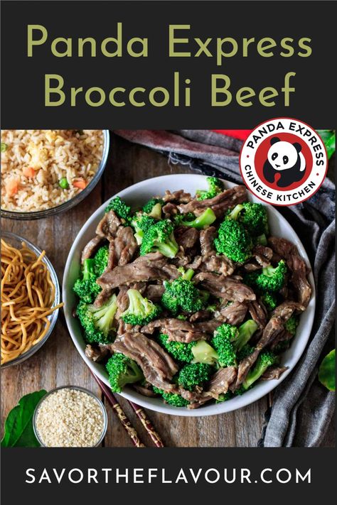 Find out our secrets to achieve tender beef and crispy broccoli every single time in this easy recipe! Our Panda Express broccoli beef copycat recipe is so delicious, you'll want to make this healthy Chinese takeout dish at home tonight. Panda Express Broccoli Beef Recipe, Panda Express Broccoli, Panda Express Recipes, Crispy Broccoli, Asian Inspired Salad, Healthy Chinese, Beef Broccoli, Beef And Broccoli, Chinese Takeout