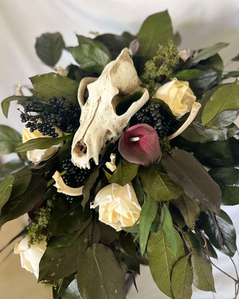 So here is another one of our latest SPECIAL ORDERS! (Don't forget, we also do custom orders! and ship nationwide!) This one has real bones, Amethyst Crystals and a Jade Crystal Cut handle... (yes, we do have crystal wand handles in stock and can order others too!) http://GothicWeddingBouquets.com and we also have an Etsy Store: https://weddingbouquetsaz.etsy.com . . . . Gothic Witchy Bridal Bouquet with Crystal Cut Wand Handle Halloween Wedding Fall Wedding. . . . . . . . #crystalbouquet ... Witchy Wedding Flowers, Crystal Bridal Bouquet, Bone Bouquet, Crystal Bouquet, Real Bones, Jade Crystal, Amethyst Crystals, Cascade Bouquet, Wedding Fall