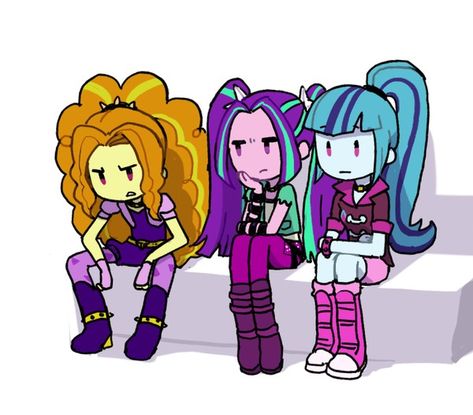 Mlp Eg The Dazzlings Fanart, The Dazzlings Mlp Fanart, Mlp Yuri, Mlp Dazzlings, My Little Pony Equestria, Equestria Girl, My Little Pony Comic, Baby Horses, Mlp Equestria Girls