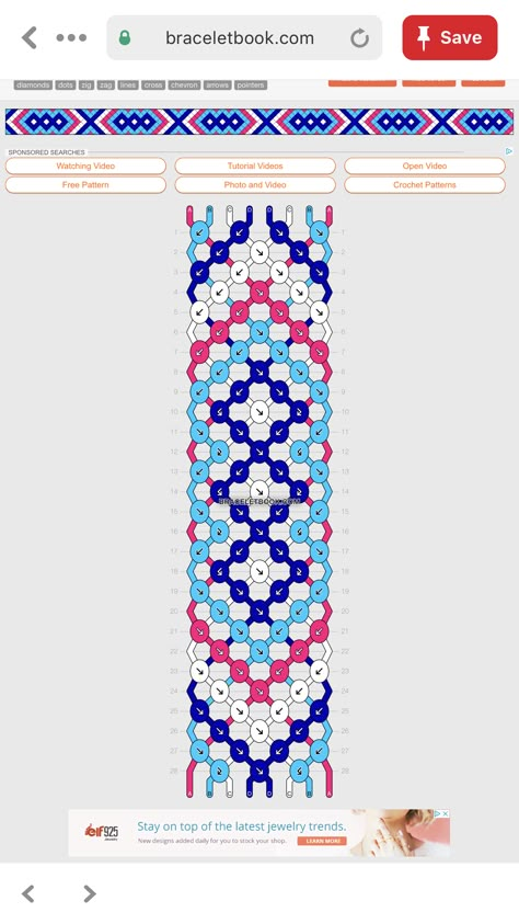 Embroidery Bracelets Patterns Easy, Diamond Bracelet Pattern, Bracelet Bresilien Pattern, Friendship Bracelets Designs Pattern, Diamond Friendship Bracelet, Braided Friendship Bracelets, Bracelet Patterns Easy, String Bracelet Patterns, Diy Friendship Bracelets Tutorial