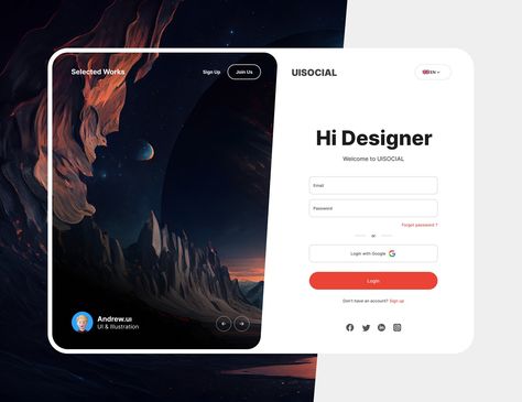 Uidesign Log In Web Design, Website Login Page Design, Web Login Page Design, Login Design Website, Login Ui Website, Ui Login Design, Login Page Design Website, Signup Page Design, Login Page Ui Design