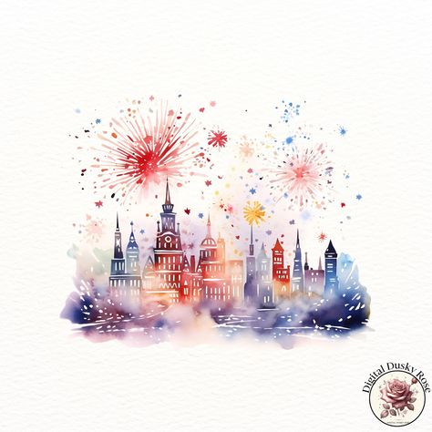 Watercolor Colorful Fireworks Clipart: City and Nature Scene for Joyful Celebrations and Festive Moments https://digitalduskyrose.etsy.com/listing/1806628481 Capture the magic of celebration with our Watercolor Colorful Fireworks Clipart! This vibrant collection features beautiful fireworks bursting over cityscapes and nature scenes, perfect for creating festive invitations, scrapbooking layouts, party decor, and other joyful moments. Whether you're designing for New Year's Eve, 4th of July,... Watercolor Confetti, Fireworks Clipart, City And Nature, Beautiful Fireworks, Colorful Fireworks, Nature Scenes, Scrapbooking Layouts, New Year's, New Years Eve